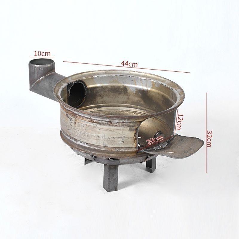 New Portable Thickened Firewood Stove: Dual-Use Steel Hub for Outdoor and Rural Cooking