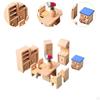 Wooden Dollhouse Furniture Set Miniature Toys Hobby Crafts Pretend Play Toy for Boys
