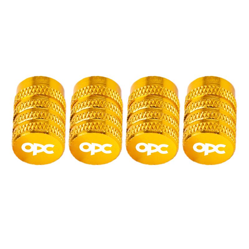 4pcs Car Wheel Tire Valve Caps Tyre Stem Covers Airdust Waterproof For Opel Opc Accessories