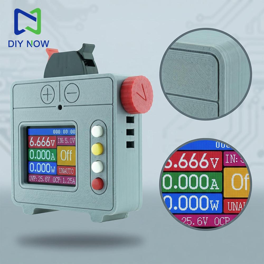 Mini Bench Power Supply with Color Display DC4.2-6V 5W Adjustable Automatic Buck-Boost for DIY Makers and Microcontrollers