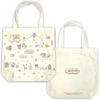 Sanrio Tote Cotton Large Different Patterns On Front and Cute Sanrio Characters Bag, Canvas, Gusseted, Capacity, Back, Characters,