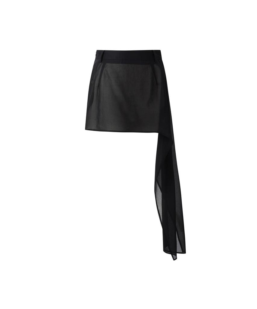 RECODE Asymmetric Draped Skirt_Rqkam25548Otx