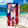 Ultra-Soft Beach Towel with Atlético Madrid Theme,Ideal for Pool - Camping, Diving - Perfect Travel Essential, Vibrant Beach Towel.