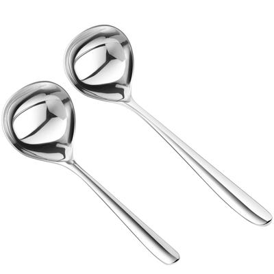 2 Peças Colheres Coreanas Salada Concha de Aço Inoxidável Pá de Cozinha Sem Ferrugem Sopa Cozinhando Utensílios de Cozinha