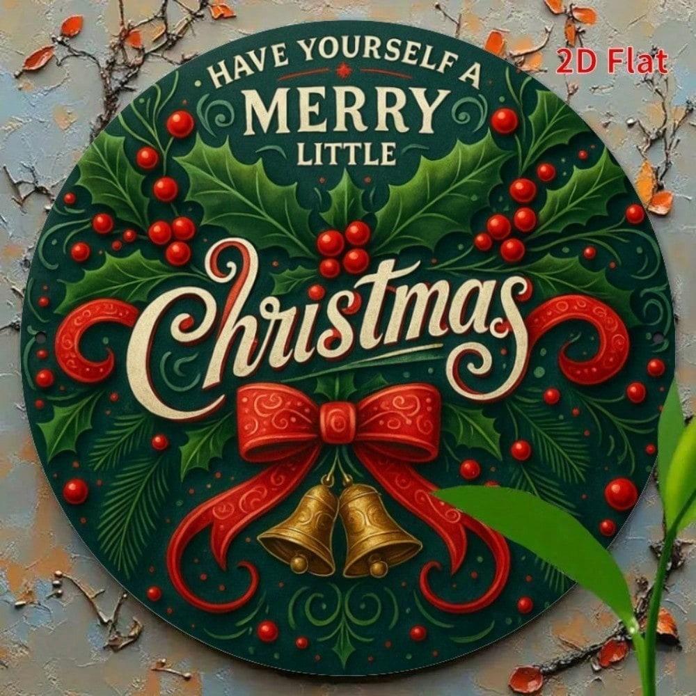 

Vintage Metal Tin Sign 8x8 Inch Retro Christmas Holly Berry Wall Decor for Home Bar Cafe 20x20 різнокольоровий