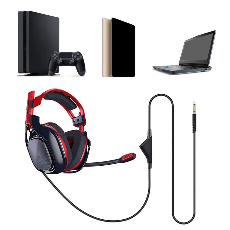 Headphone Cable Audio Cord Line with Volume control for Astro A10 A40 A30 Earphones Gaming Headset Accessories
