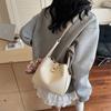 New Versatile Small Square Bag Women's Bag Shoulder Bag Solid Color Messenger Bag
