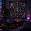 Boho Mandala Star Moon Tapestry Celestial Wall Hanging for Bedroom Dorm Meditation Hippie Home Decor
