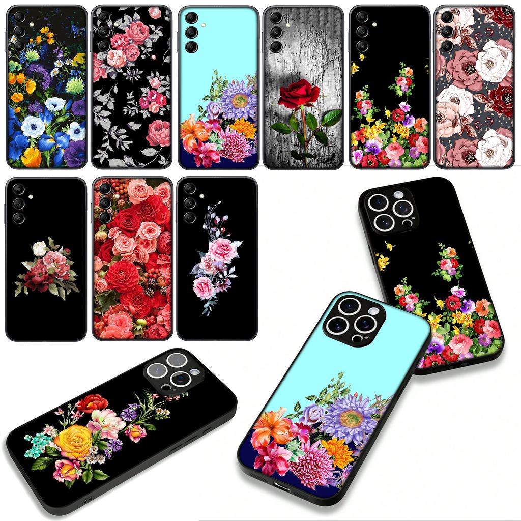 Rose Flower Phone Cover Case for Huawei P30 P20 P10 Mate 10 20 Pro Lite Y9A Y8S P Smart Y7 Y9 Prime Casing