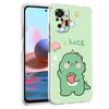 Cute Dinosaur Bear Couple Phone Case For Xiaomi Redmi Note 12 4G 11 10 Pro 5G 10C 10S 9S 9 9T 8T 9C 9A 8 8A 7 K50 K40 Cover