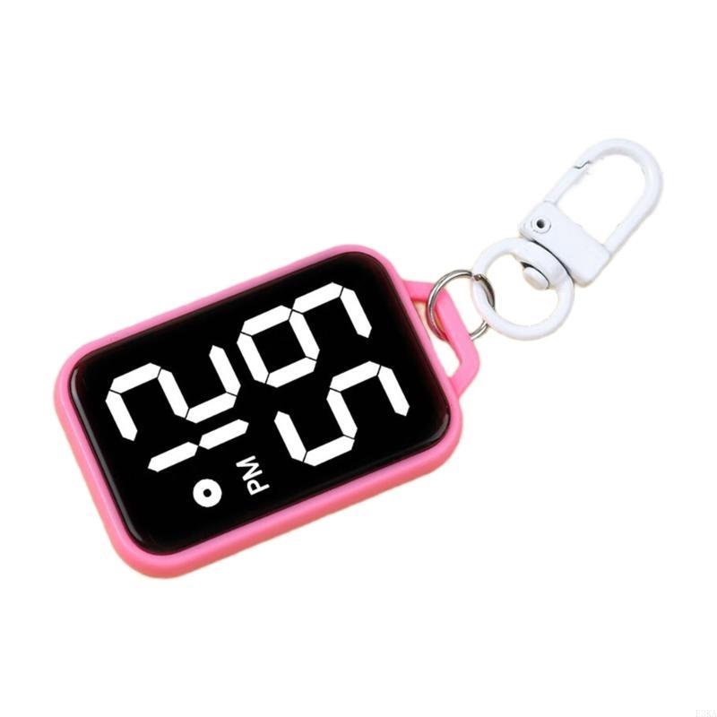 

Student Keychain Digital Pocket Watch Miniature Electronic Clock Plastic Housing Backpack Pendants School Essential