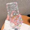 Clear Floral Leaf Chain Strap 3D Wave Case For VIVO V60 Lite Y31 V50 5G Y04 Y400 PRO Y29 Y39 Y36 5G Y7S Y9S Soft Cover Silicone