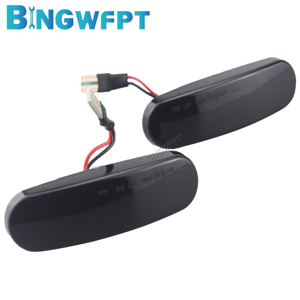 1Pair For Fiat Panda Punto Evo Stilo Qubo For Peugeot Citroen Lancia Musa 350 Dynamic LED Side Marker Light Turn Signal Lamp