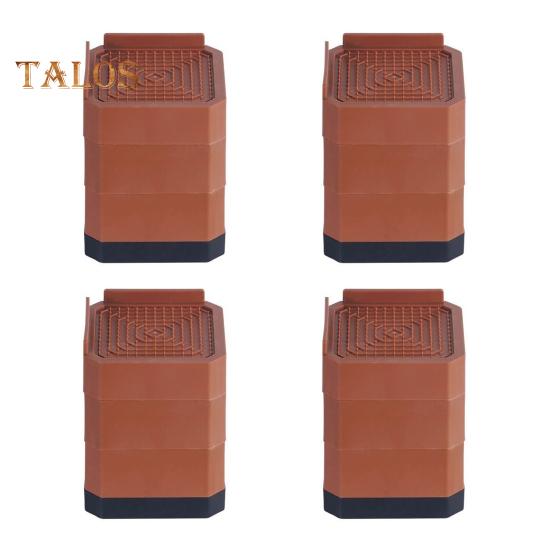 4Pcs Retângulo Móveis Riser Empilhável Heavy Duty Cama Riser Antiderrapante Máquina de Lavar Geladeira Mesa Sofá Cadeira Sofá Perna Elevação Elevação Pé
