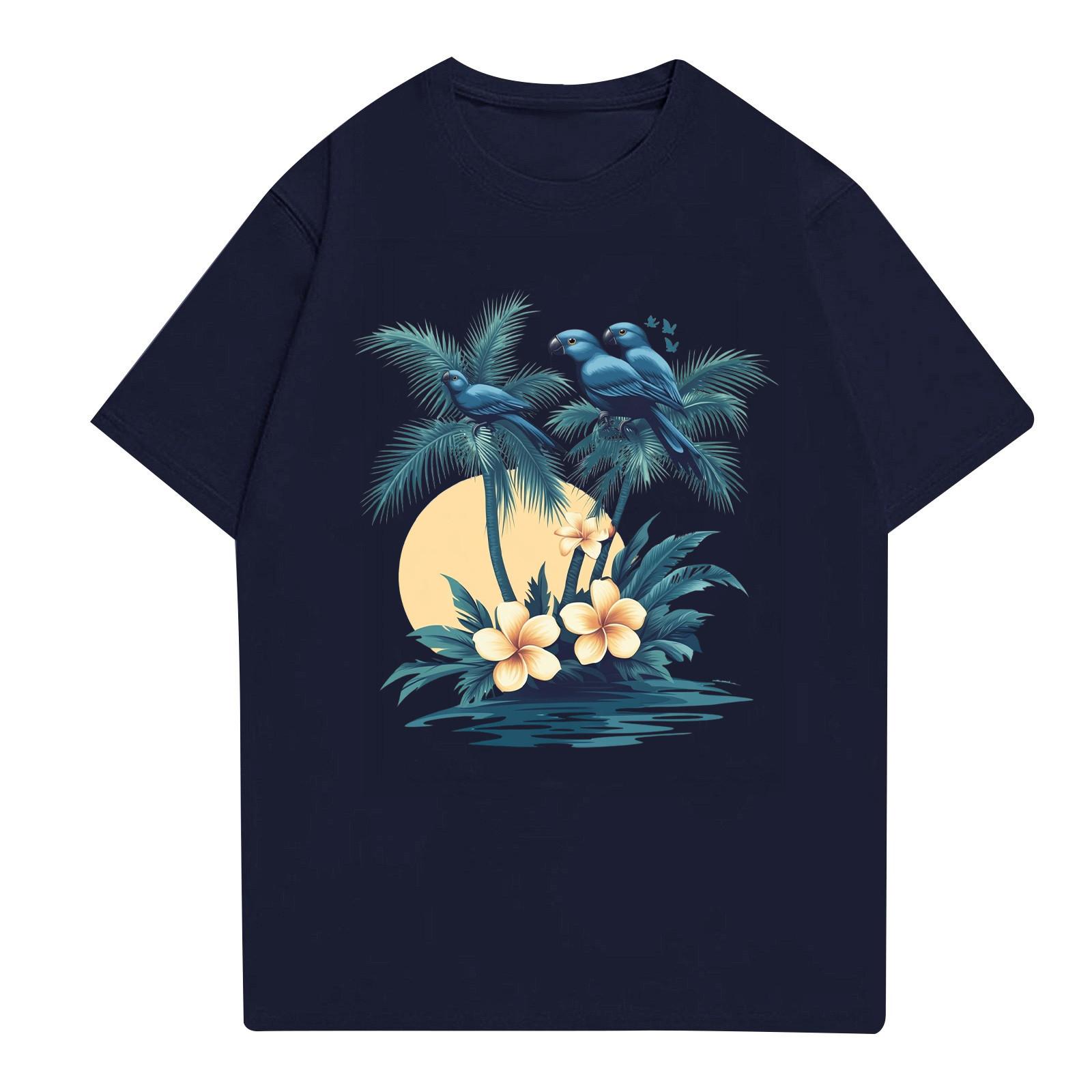 

Мужская рубашка с воротником-стойкой и коротким рукавом, свободная рубашка для отдыха и отдыха, мужская XXL тёмно-синий