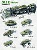 by a Preschool Military Vehicle Set and Helicopters Military Trailer 6 Military [Supervised Teacher] (Die-cast) "Tanks Move! (Large + Vehicles)"