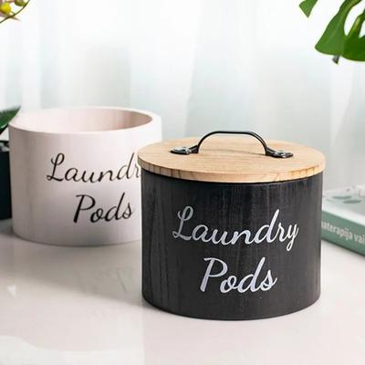 1PC Coffee Filter Holder Wooden Coffee Filter Container Coffee Filter Storage with Lid Coffee Filter Basket for Counter
