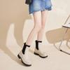 Women's Chelsea elastic rain shoes medium and high waterproof and non-slip rain boots can be worn outdoors in the rain