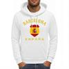 Barcelona España Badge Printing Hoodies Men Fleece Oversized Streetwear All-Match Pocket Hoody Autumn Casual Male Clothing