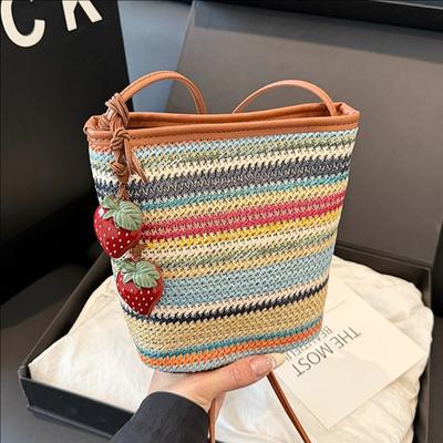 Fashion Versatile Woven Bag Women's New Seaside Vacation Straw Shoulder Messenger Bag