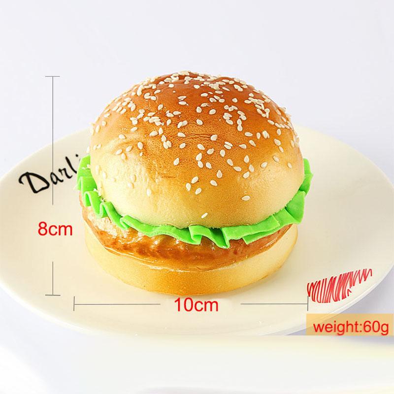 Fake Hamburger Decoration Artificial Bread Sketching Props Educational Toys PU  Prop for Shop Window Home Decor & Photo Shoot