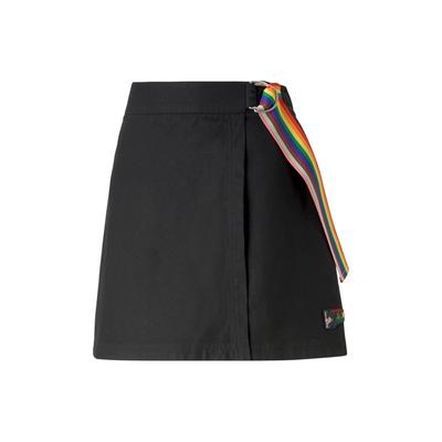 Solid Color A-Line Skirt Women Skirts Black 620569-01