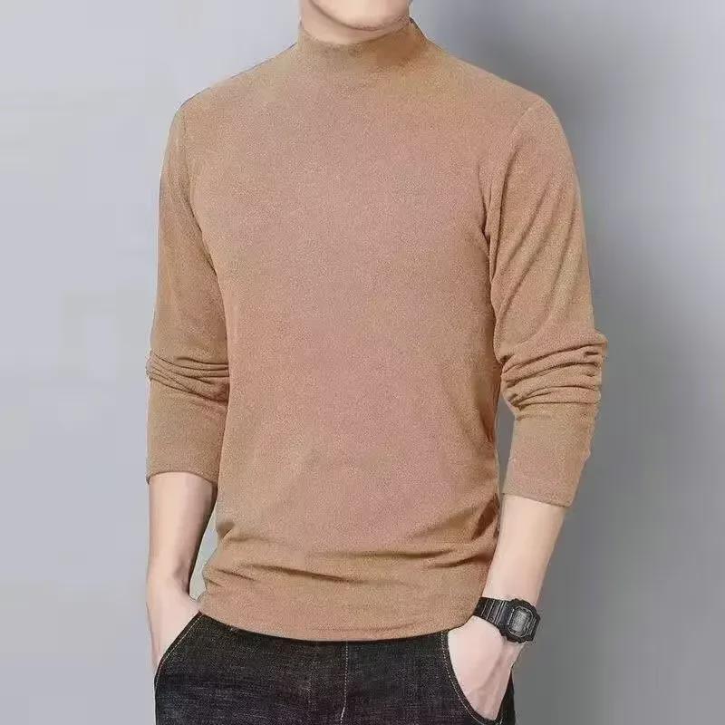Men's Fashion Long-Sleeve Warm Velvet T-Shirt