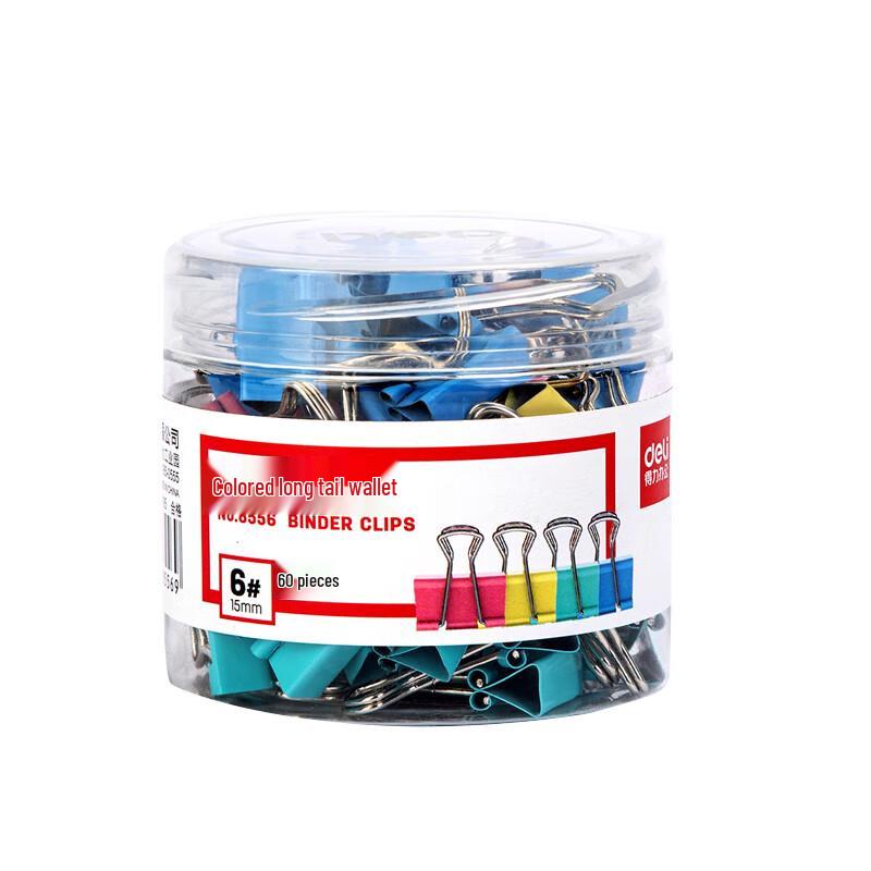 Deli 15mm Colorful Binder Clips
