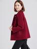 Petite Wool Coat for Women: Autumn/Winter Fashion, Middle-Aged & Elderly, Short Double-Sided Cashmere
