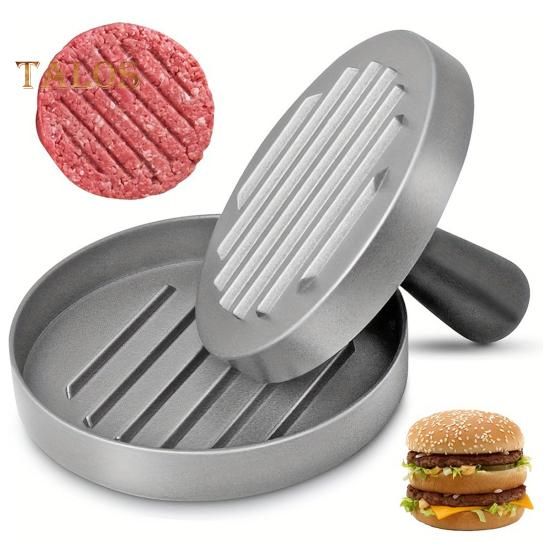 Hamburgarepress 4,5" Non-Stick Patty Maker med 100 Vaxpapper Kraftig Köttbullspress för BBQ Veggie Burgers