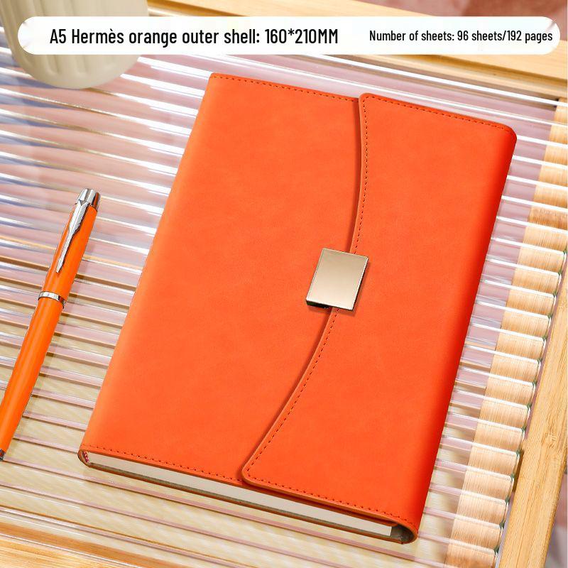 

A5 Thick Paper Notebook: Student Exam & Meeting Notes, Business Diary, Gift Box Edition оранжевый