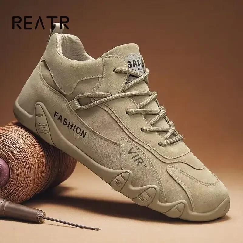 Men's breathable and anti slip work shoes for spring and autumn, fashionable sports shoes for men's outdoor hiking sports shoes