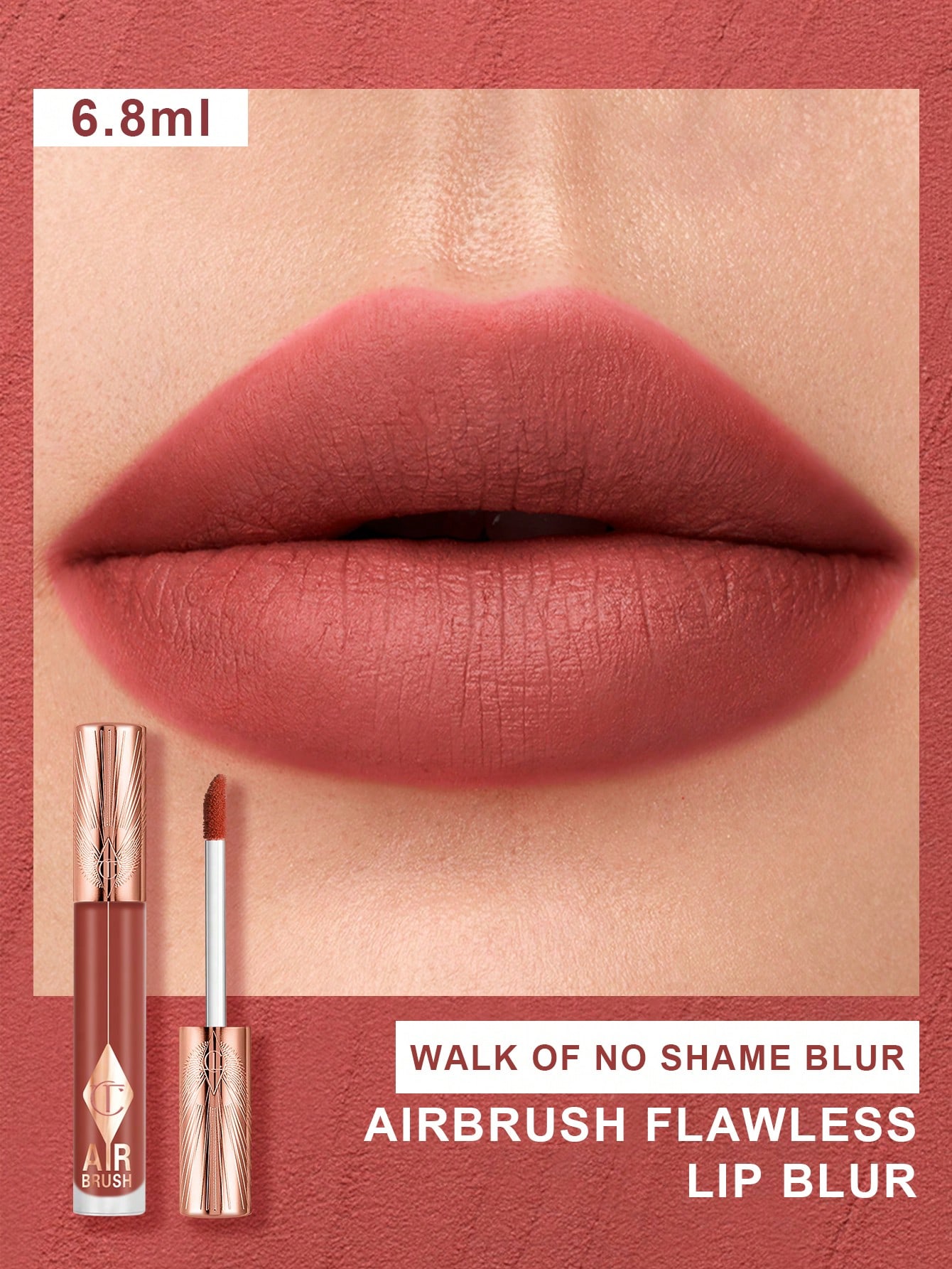 Charlotte Tilbury Airbrush Flawless Lip Blur-WALK OF NO SHAME BLUR - 6.8мл WALK OF NO SHAME BLUR