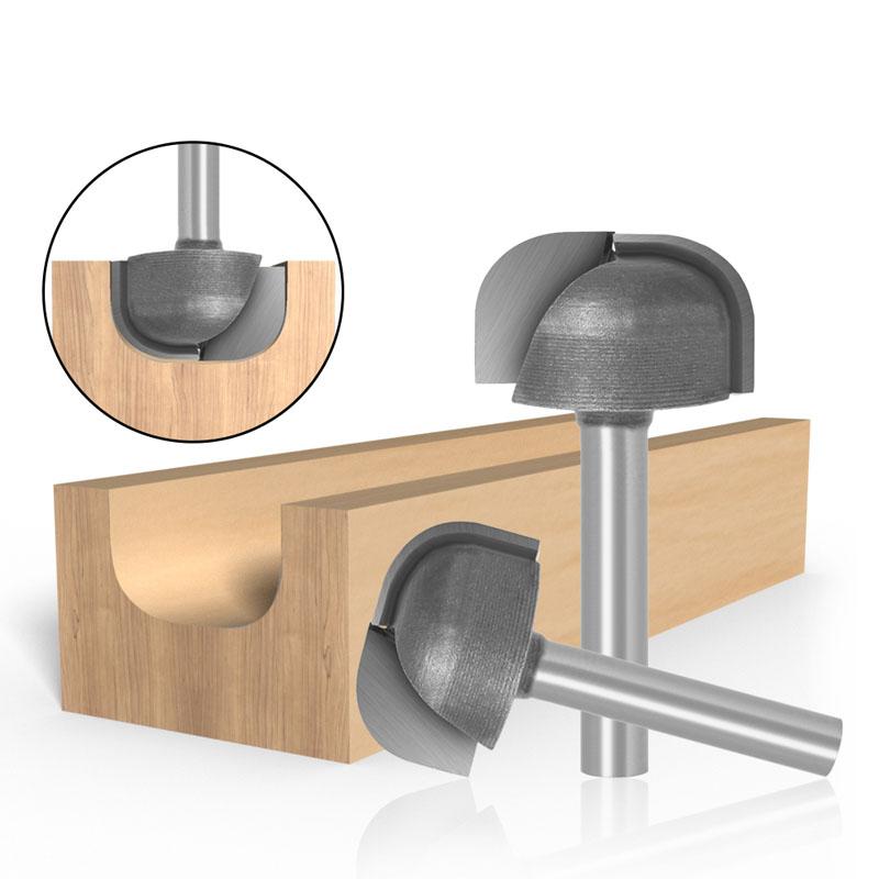 1pc 6mm Schaft Vorlage Schüssel & Tablett Holz Router Bit Wolfram Hartmetall Holz Fräser Holzbearbeitung Werkzeuge