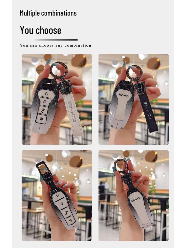 BYD Key Cover for Han, Qin Plus DMi, Song Pro, Song L, Tang, Yuan, Destroyer 05, Seagull, Dolphin