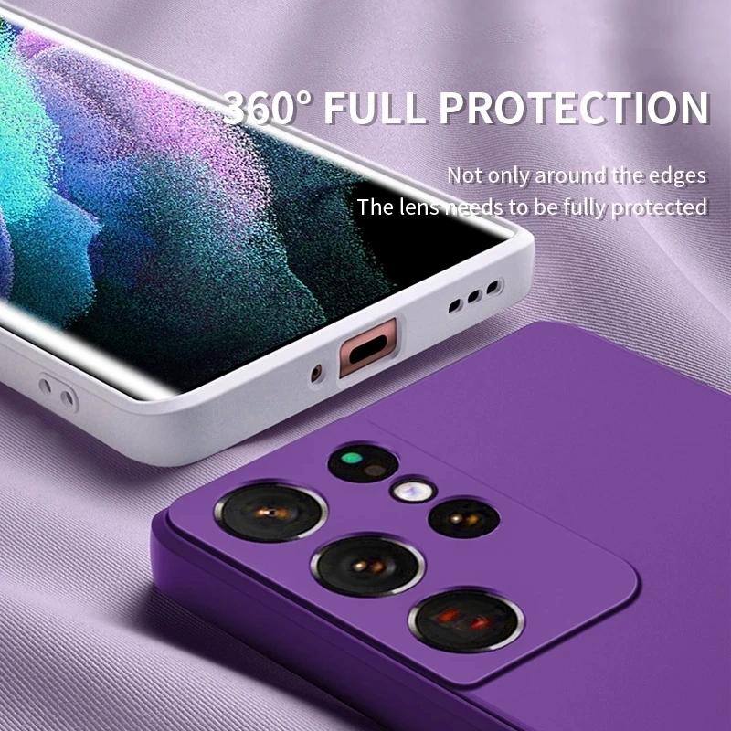 Luxury Square Liquid Silicone Phone Case For OnePlus 10 9 8 7 Pro 1+ 7T 8T 9R 9RT ACE Pro Soft Shockproof Bumper Back Cover Shell