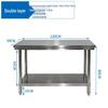 MIAOQIAO Stainless Steel Commercial Kitchen Work Table