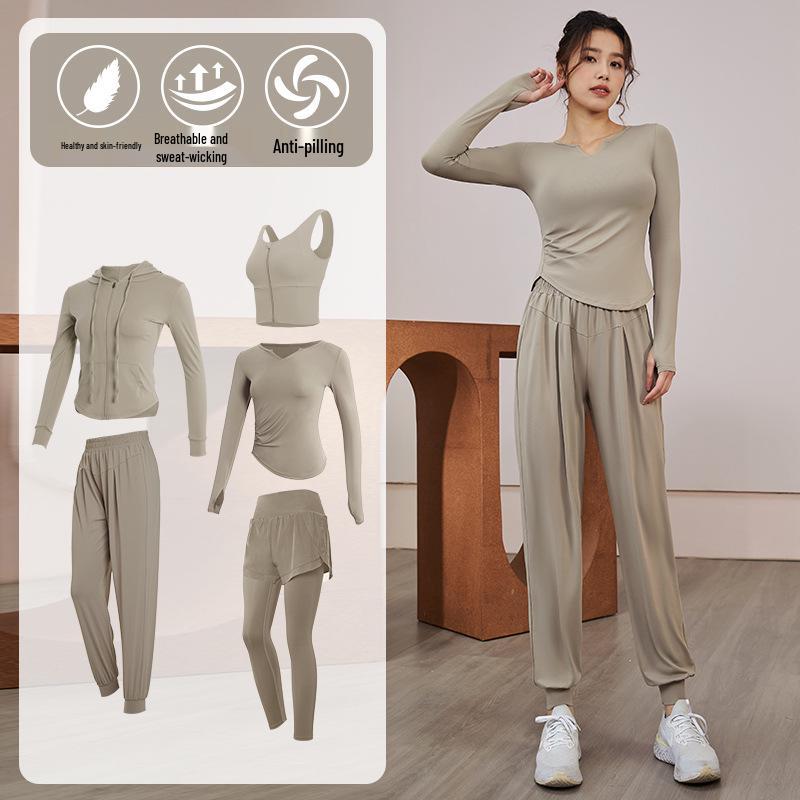 Women's Quick-Dry Long Sleeve Fitness & Yoga Set: Running, Pilates, Body Shaping Top for Spring & Autumn