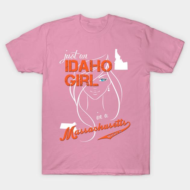 T Shirt Women Idaho Massachusetts Harajuku Print Kawaii Tshirt Summer Short Sleeve Female T-Shirt Top Tee