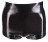 LATE X - Latex High Waist Boxer Shorts with Scalloped Edges Black XL
