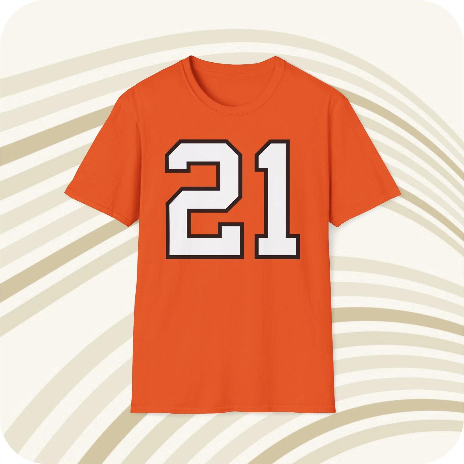 

Barry Sanders Oklahoma State #21 NCAA Jersey T shirt - Front & Back Print 3XL