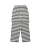 NICEGHOSTCLUB Stripe Layered Skirt Pants_Grey(Ng2Ffupa91A)