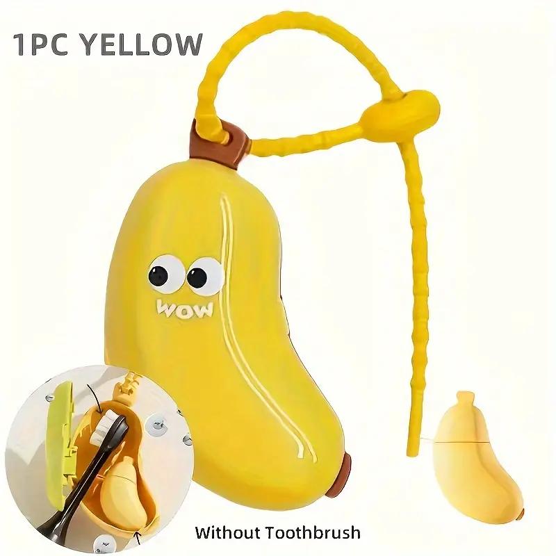 Cute Banana Toothbrush Case - Portable Dustproof Travel Toothbrush Head Protector