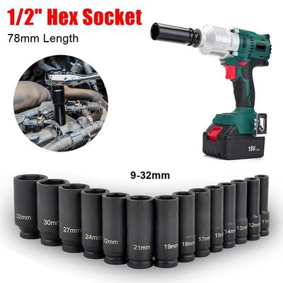 1Pcs Electric Hex Standard 1/2" Hex Socket Socket Head Adapter  Tire Removal Tool