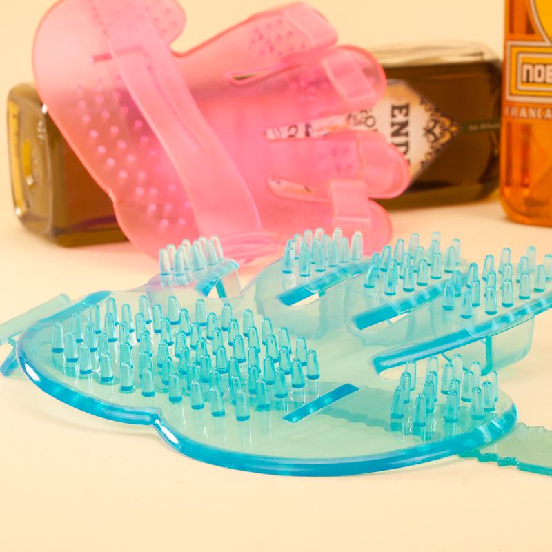 

Перчатки для купания домашних животных Пятипальцевая щетка для купания Щетка для купания собак Массаж для купания Расчесывание для кошек Чистящие средства Color random