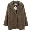 Unused Niko And... Check Pattern Wooly Tech Jacket L Brown Women Used