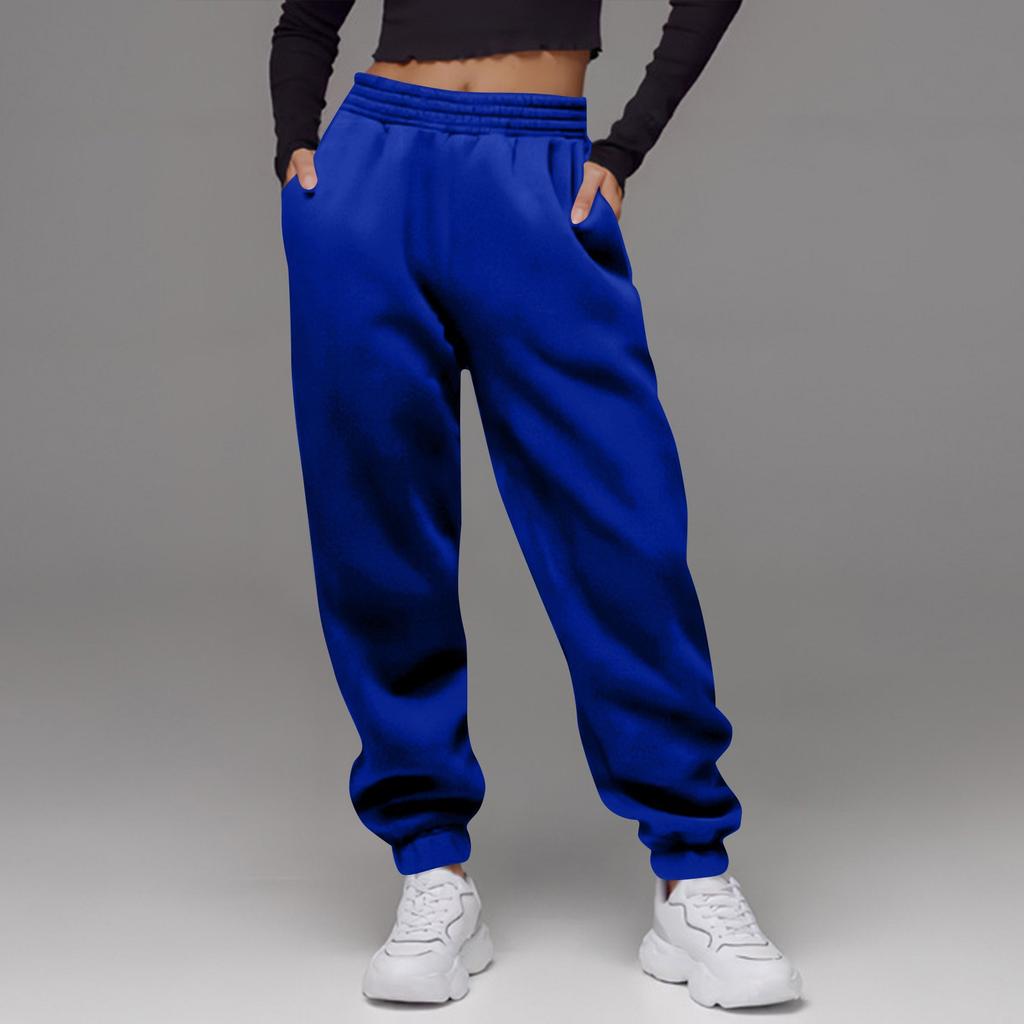 Women's High Waisted Loose Sportswear Pants Jogging Pants Fashionable Casual With Pockets