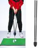 Aluminum Adjustable Length Golf Putter Assist Auxiliary Trainer Direction Stick for Practice