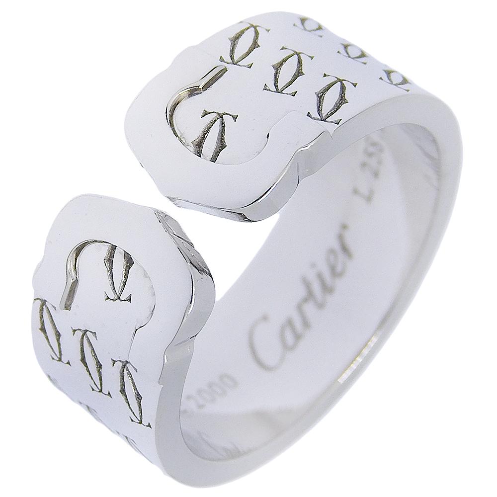 

CARTIER C2 Ring 2000 Christmas Limited K18 white gold #7.2(US Size) 11.7g Women Used