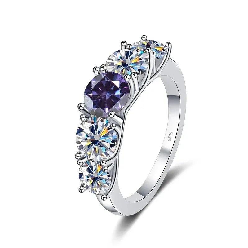 Sace Gems GRA-zertifizierter 3,6 Karat Moissanit-Ring, VVS1-Labordiamant-Solitärring für Frauen, Verlobungsversprechen, Ehering, Schmuck
